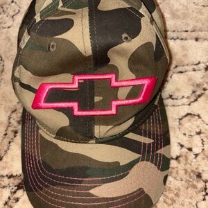 Camouflage women’s Cap with Pink Logo Chevy